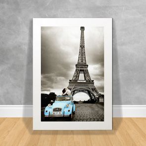 Quadro-Decorativo-Paris-Car-Blue