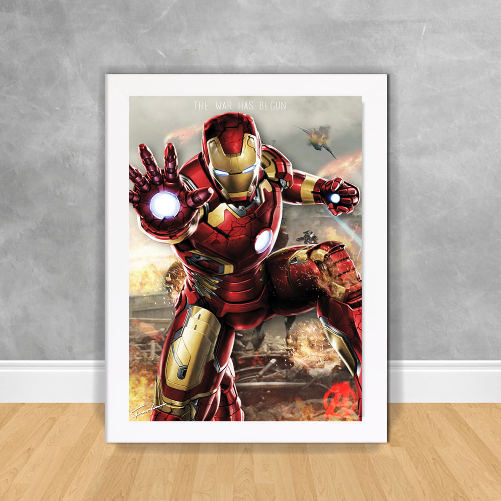 Quadro Homem De Ferro Ref 03 Rei Dos Quadros