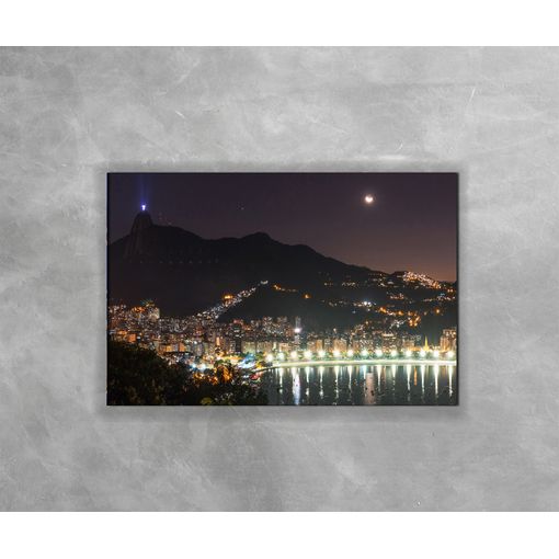 Gravura-Decorativa-Rio-de-Janeiro---Cristo-Iluminado