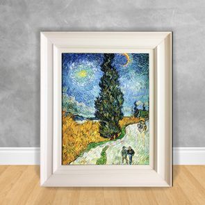 Quadro-Decorativo-Van-Gogh---Road-With-Cypresses
