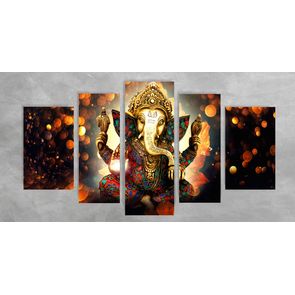 Quadro Impressão em Vidro - Ganesha