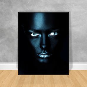 Quadro-Decorativo-Black-Woman-Boca-Azul