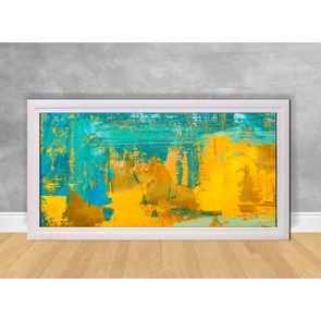 Quadro-Decorativo-Abstrato-Metade-Azul-e-Amarelo