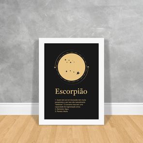 Signos-Gold-Escorpiao-Branca-30x40