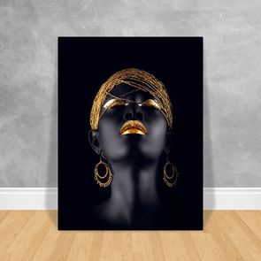Black-Woman-Brincos-Dourados-60x80