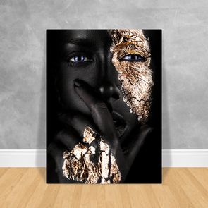 Black-Woman-Preto-e-Gold-60x80